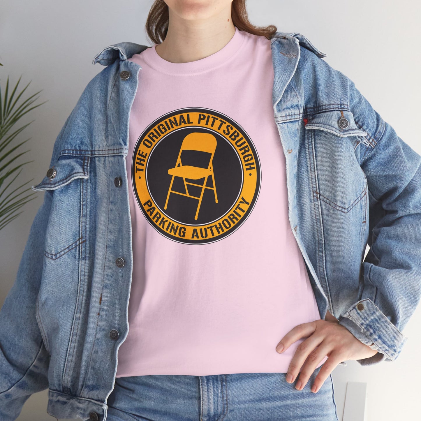 Original Pittsburgh Parking Authority T-Shirt | Folding Chair Parking Spot Saver | Pittsburgh Humor Jagoff Yinzer PGH Tee