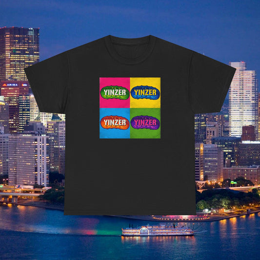 Yinzer Pickle Pop Art T-Shirt, Pittsburgh Pickle Fest Shirt, Funny Yinzer Tee, Screen Print Style Pickle Graphic Shirt