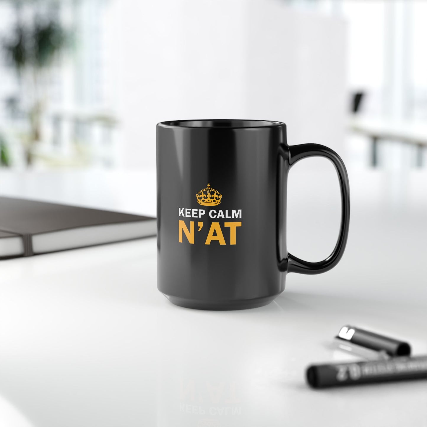 Keep Calm Nat 15oz Coffee Mug | Pittsburghese Mug | Funny Yinzer Cup | PGH Slang Gift | Pittsburgh Coffee Mug