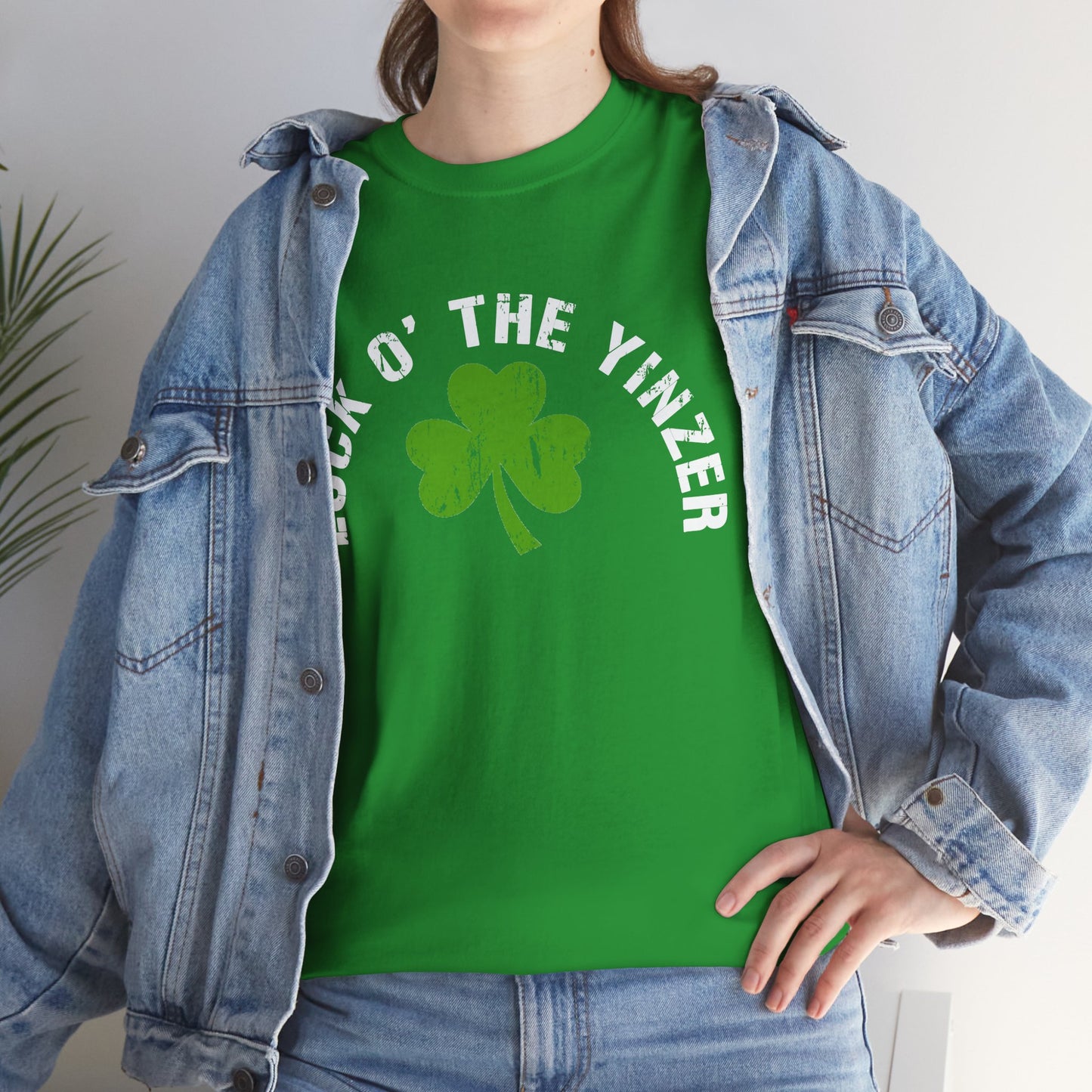 Luck O The Yinzer T-Shirt Shamrock Pittsburghese Tee | Funny St. Patricks Day Shirt | Pittsburgh Irish Gift | Yinzer Tee