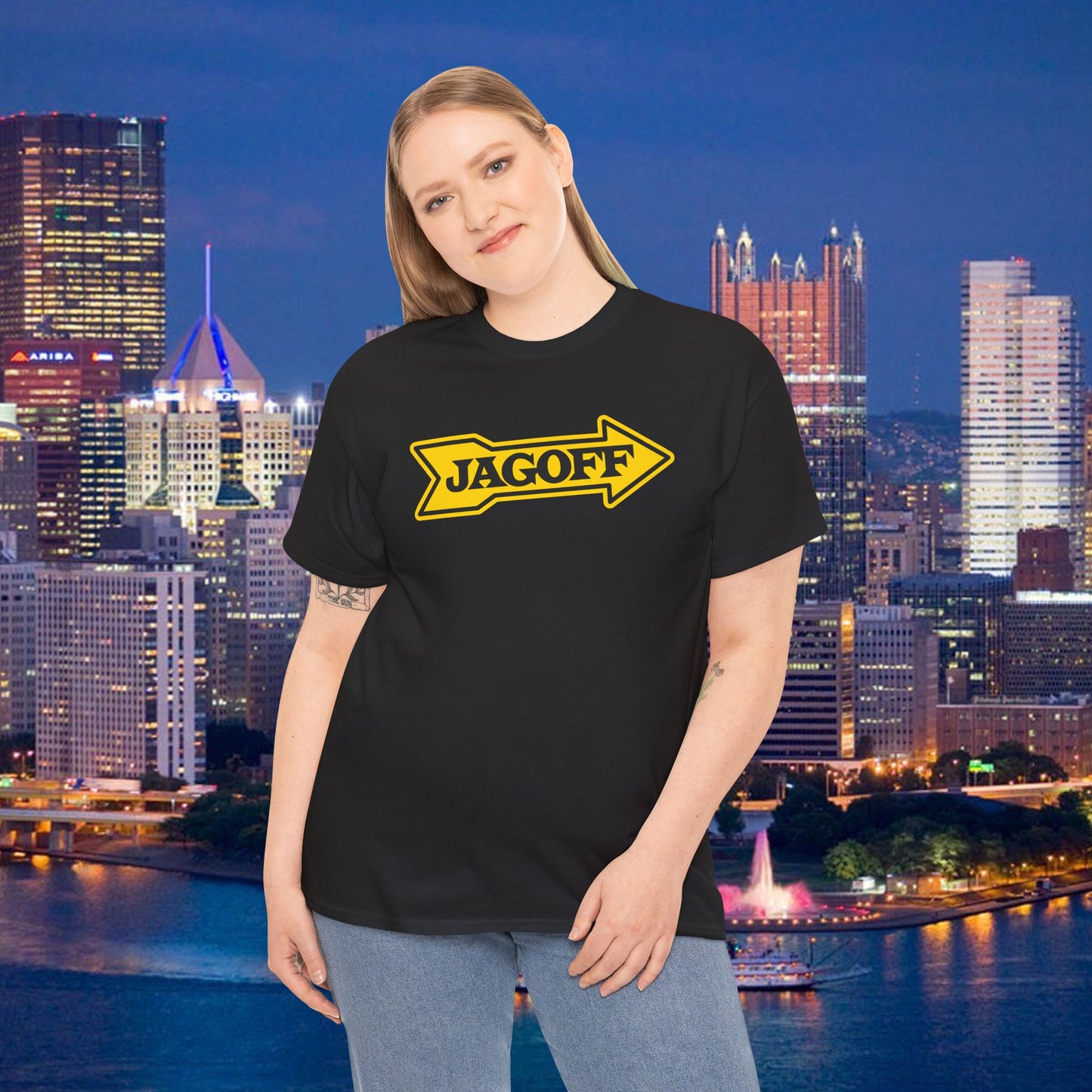 Jagoff Kennywood Sign Parody T-Shirt | Pittsburghese Yinzer Shirt | Funny Pittsburgh Tee | Steel City Humor | Jagoff Gift