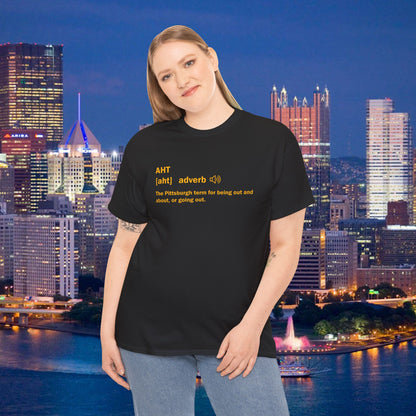 Aht Pittsburghese Definition Shirt, Funny Yinzer T Shirt, Pittsburgh Slang Tee, Go Aht Graphic Shirt, Pittsburgh Gift