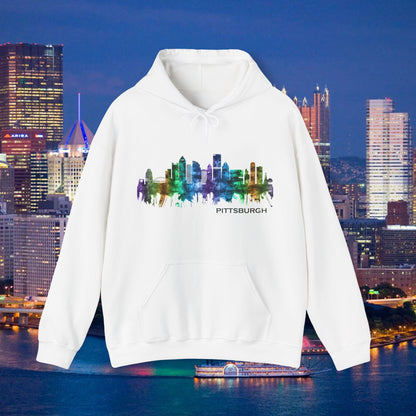 Pittsburgh Skyline Hoodie Stylized Steel City Graphic | PGH Pullover Sweatshirt | Pittsburgh Pride | Pennsylvania Gift