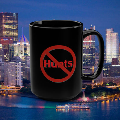 No Hunts Ketchup 15oz Black Mug  | Pittsburgh Heinz Only Coffee Cup | Yinzer Gift