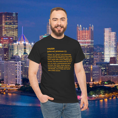 Yinzer Definition T-Shirt | Pittsburghese Slang Tee | PGH Steel City Shirt | Yinzer Pride | Funny Pittsburgh Gift