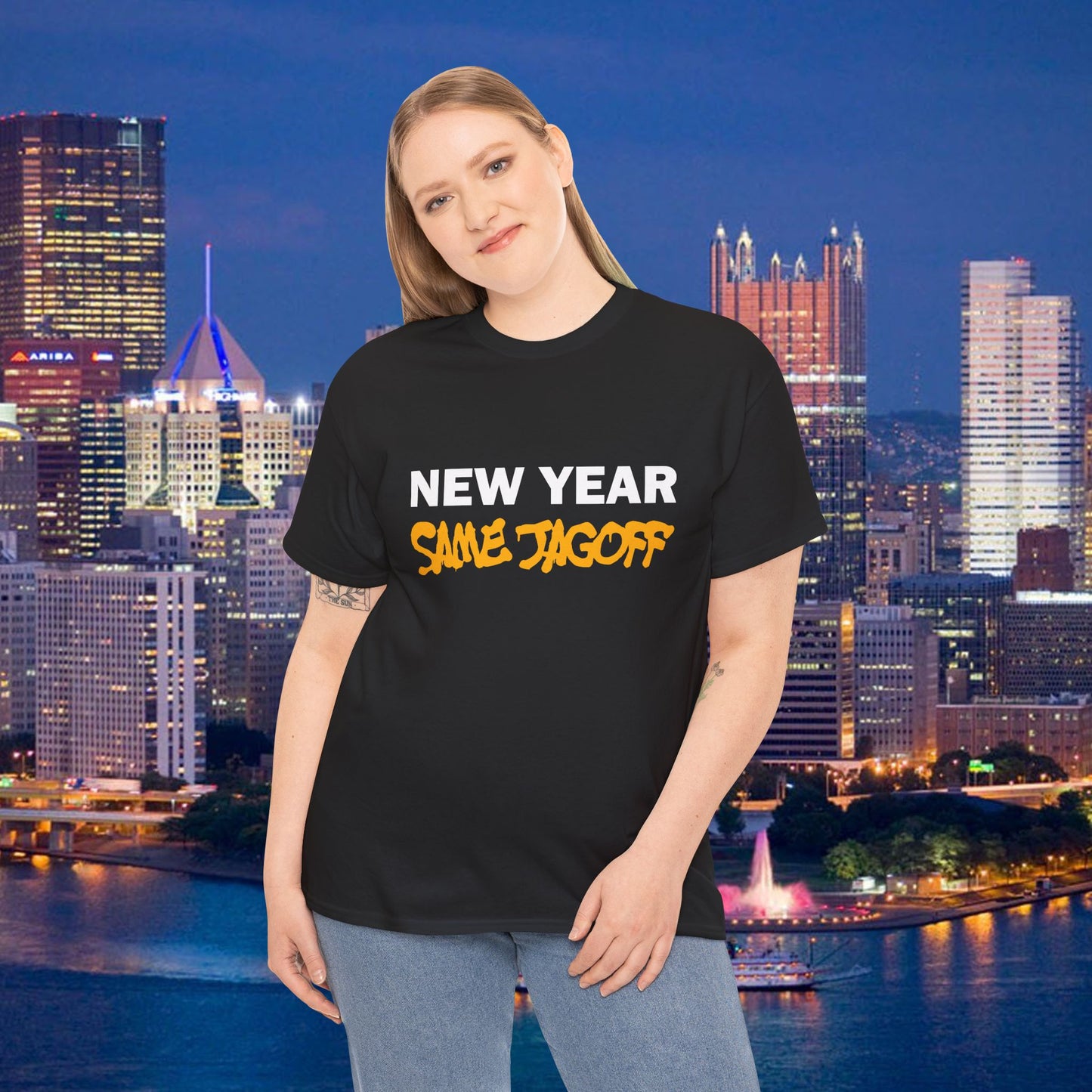 New Year Same Jagoff T-Shirt | Pittsburghese Shirt | Funny Pittsburgh New Year Tee | Yinzer Humor Gift