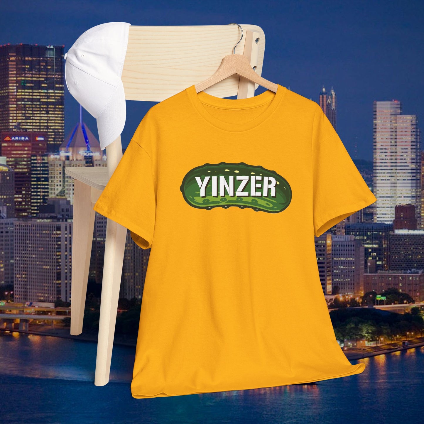 YINZER Pickle Shirt | Pittsburghese Pickle Graphic Tee | Funny PGH Pride Gift | Steel City Humor