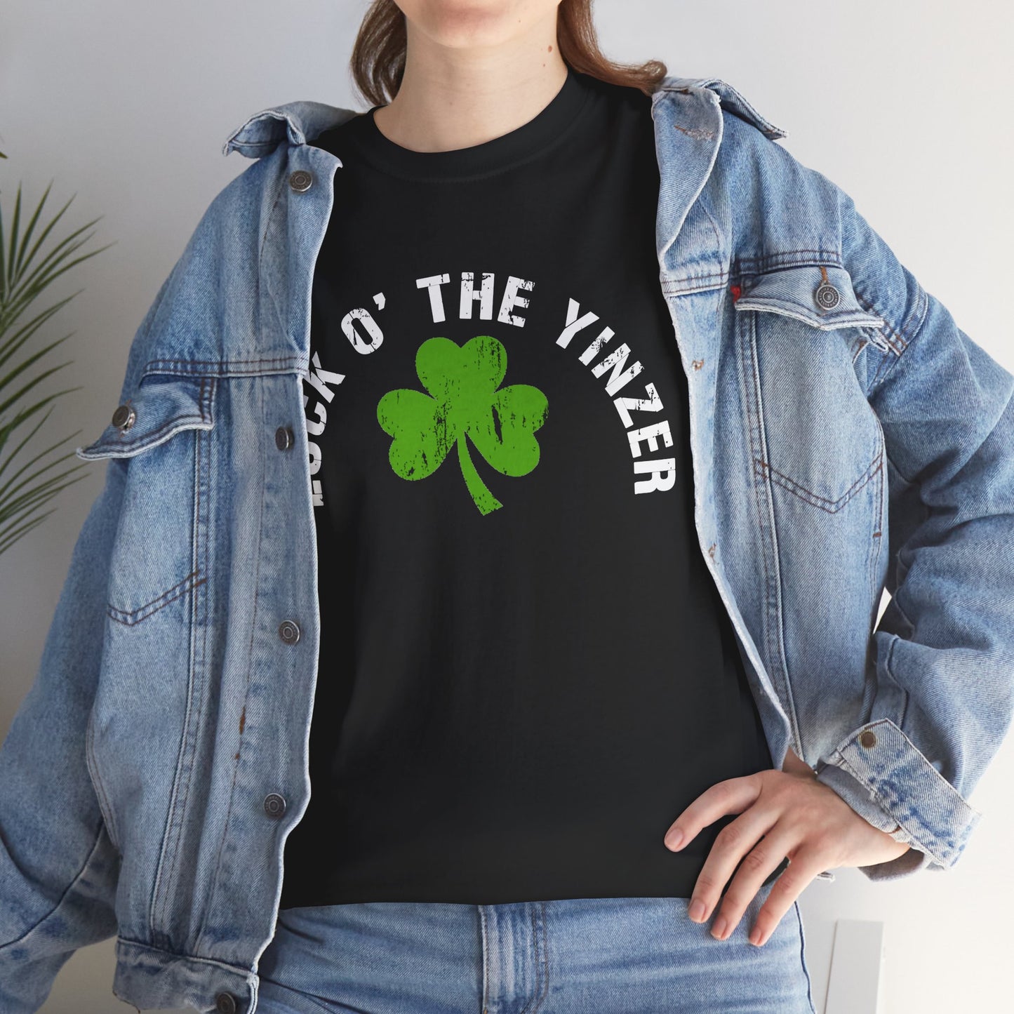 Luck O The Yinzer T-Shirt Shamrock Pittsburghese Tee | Funny St. Patricks Day Shirt | Pittsburgh Irish Gift | Yinzer Tee