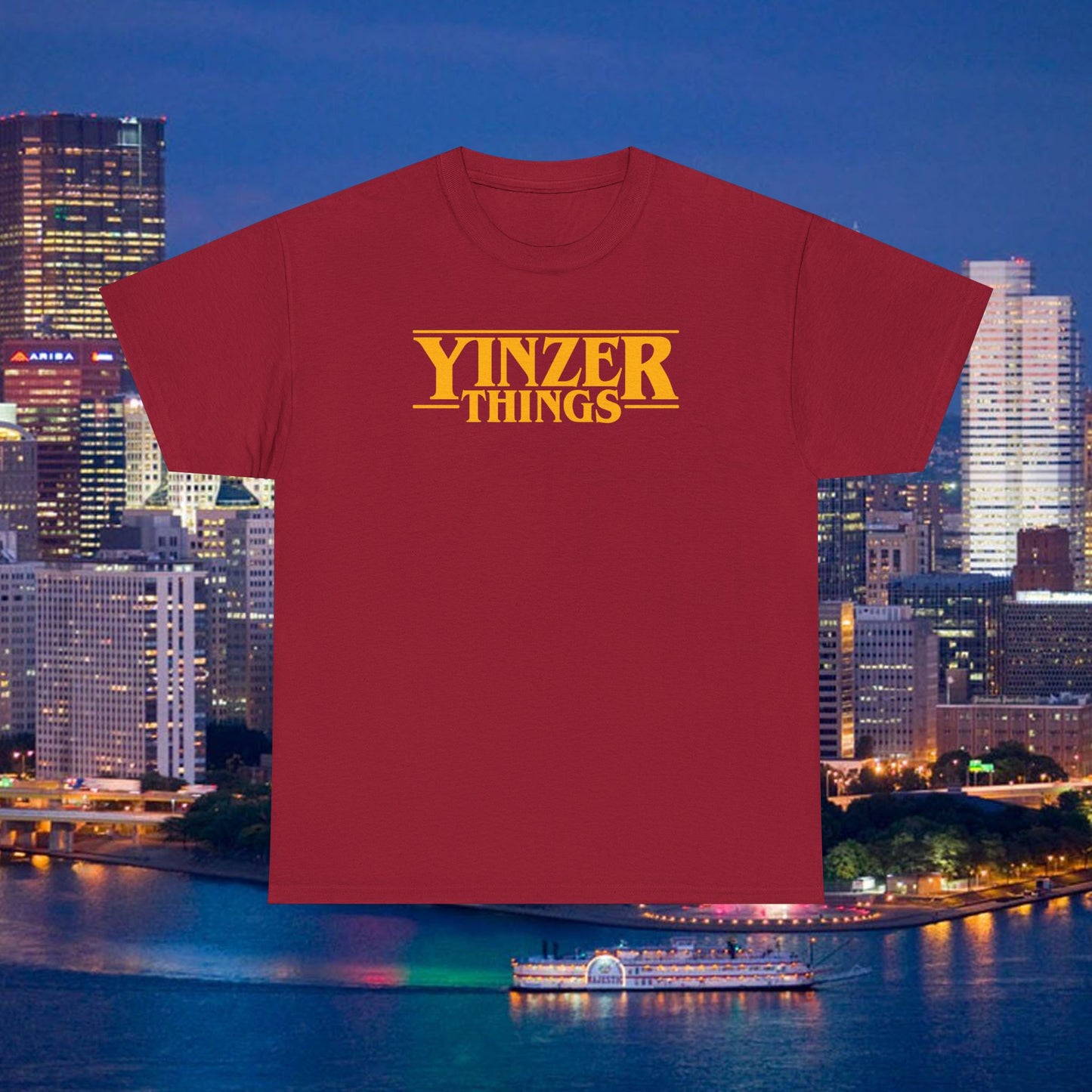Yinzer Things T-Shirt | Pittsburgh Parody Tee | Stranger Things Inspired | PGH Humor Shirt | Steel City Gift