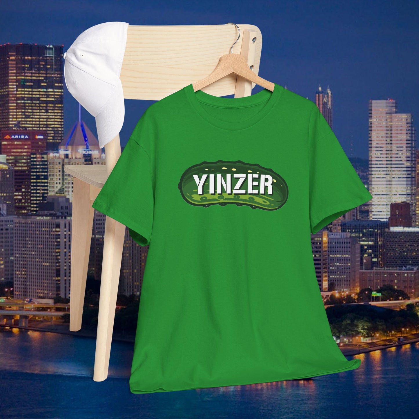 YINZER Pickle Shirt | Pittsburghese Pickle Graphic Tee | Funny PGH Pride Gift | Steel City Humor