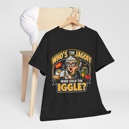 Who Sold the Iggle T-Shirt, Pittsburgh Jagoff Shirt, Funny Yinzer Grocery Tee, Pittsburghese Humor Gift, Black and Gold Local Shirt