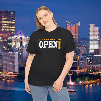 Kennywoods Open Shirt | Funny Pittsburghese Tee | Yinzer Slang Zippers Down Joke | Pittsburgh Humor