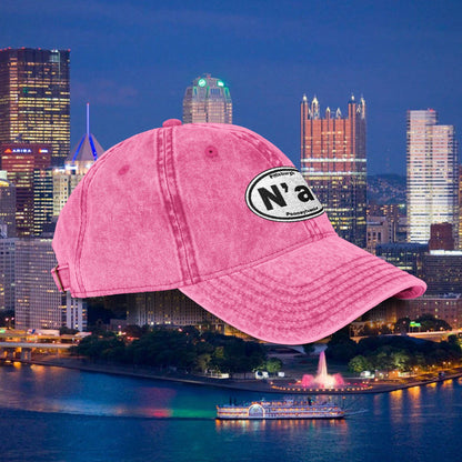 N at Hat | Embroidered Vintage Baseball Cap | Pittsburghese Yinzer Dad Hat | Pittsburgh Slang | Steel City Gift