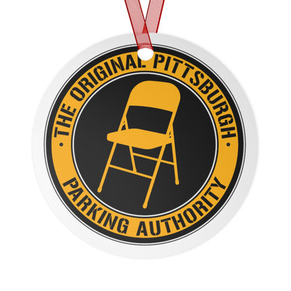 Pittsburgh Parking Chair Ornament | Original Pittsburgh Parking Authority Funny Ornament | Yinzer Gift | Steel City Christmas Decor