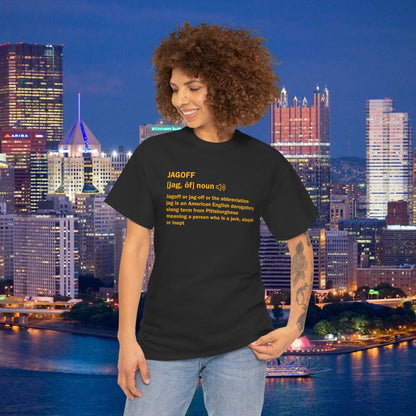Jagoff Definition T-Shirt | Pittsburghese Slang Tee | Yinzer Humor Shirt | PGH Steel City Gift | Funny Pittsburgh Apparel