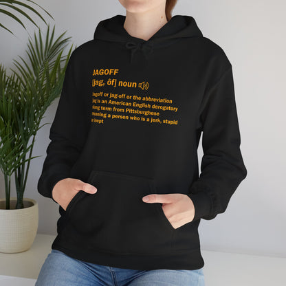 Jagoff Definition Hoodie | Pittsburghese Slang Sweatshirt | Yinzer Humor Hoodie | PGH Steel City Pullover | Funny Pittsburgh Gift