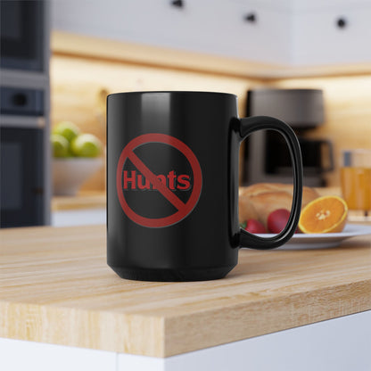 No Hunts Ketchup 15oz Black Mug  | Pittsburgh Heinz Only Coffee Cup | Yinzer Gift
