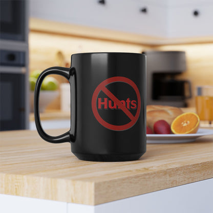 No Hunts Ketchup 15oz Black Mug  | Pittsburgh Heinz Only Coffee Cup | Yinzer Gift