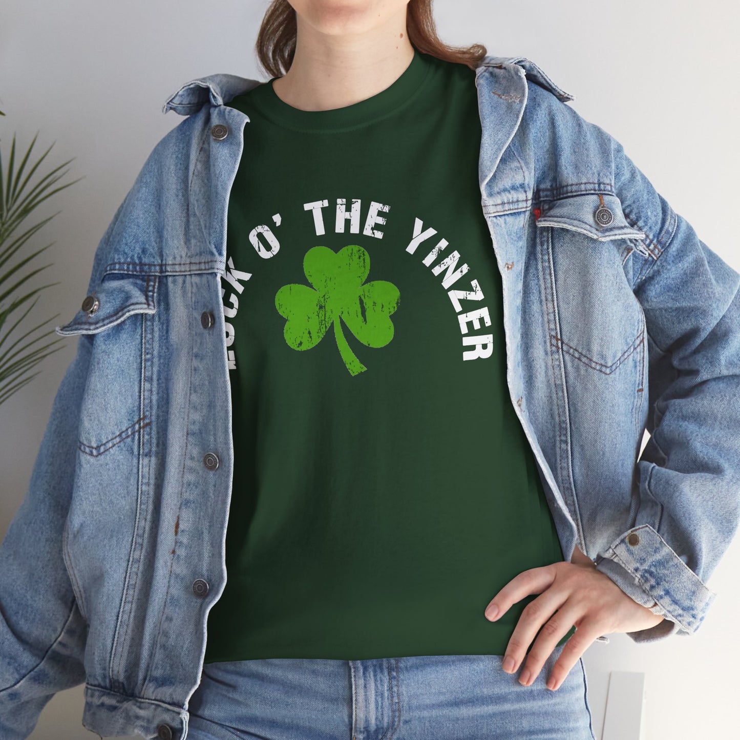 Luck O The Yinzer T-Shirt Shamrock Pittsburghese Tee | Funny St. Patricks Day Shirt | Pittsburgh Irish Gift | Yinzer Tee