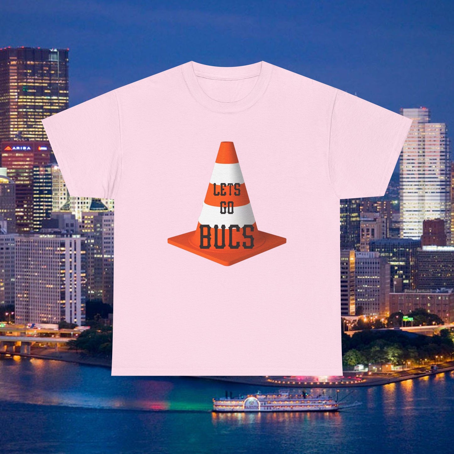 Lets Go Bucs Traffic Cone Shirt, Pittsburgh Pirates Fan Tee, Lucky Cone Baseball Shirt, Pittsburgh Baseball Graphic T Shirt
