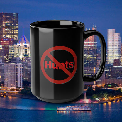 No Hunts Ketchup 15oz Black Mug  | Pittsburgh Heinz Only Coffee Cup | Yinzer Gift
