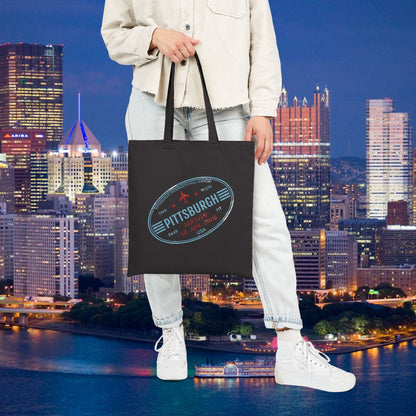 Pittsburgh Airport Travel Stamp Tote Bag PIT Luggage Stamp Design | Pittsburgh Tote | Travel Gift | Steel City Souvenir Bag