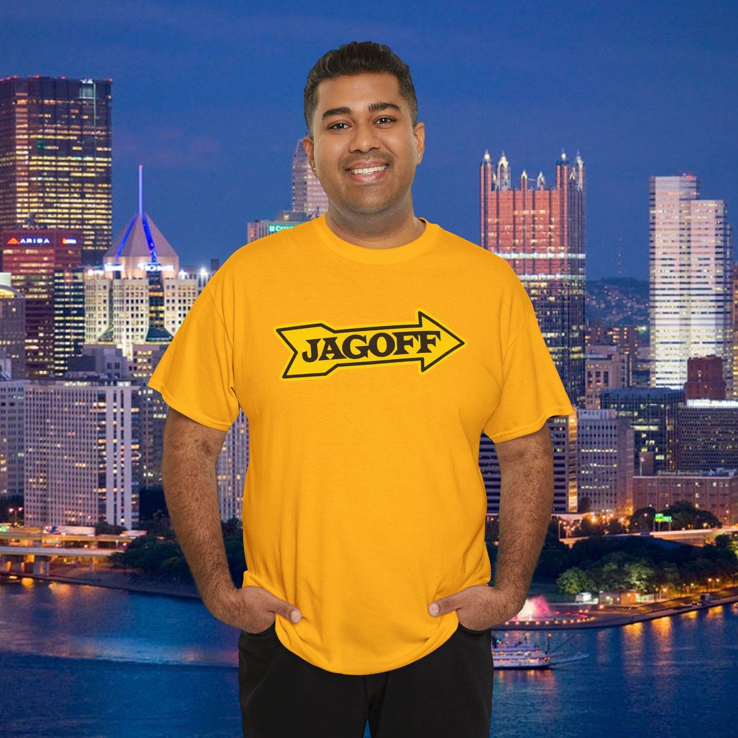 Jagoff Kennywood Sign Parody T-Shirt | Pittsburghese Yinzer Shirt | Funny Pittsburgh Tee | Steel City Humor | Jagoff Gift