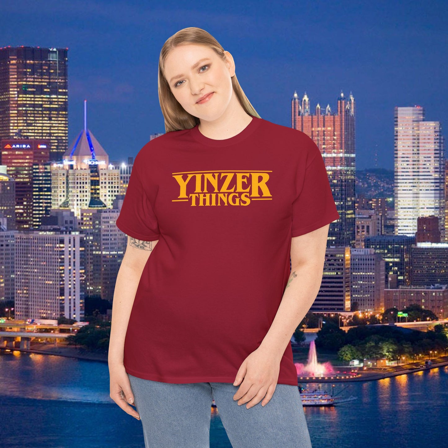 Yinzer Things T-Shirt | Pittsburgh Parody Tee | Stranger Things Inspired | PGH Humor Shirt | Steel City Gift