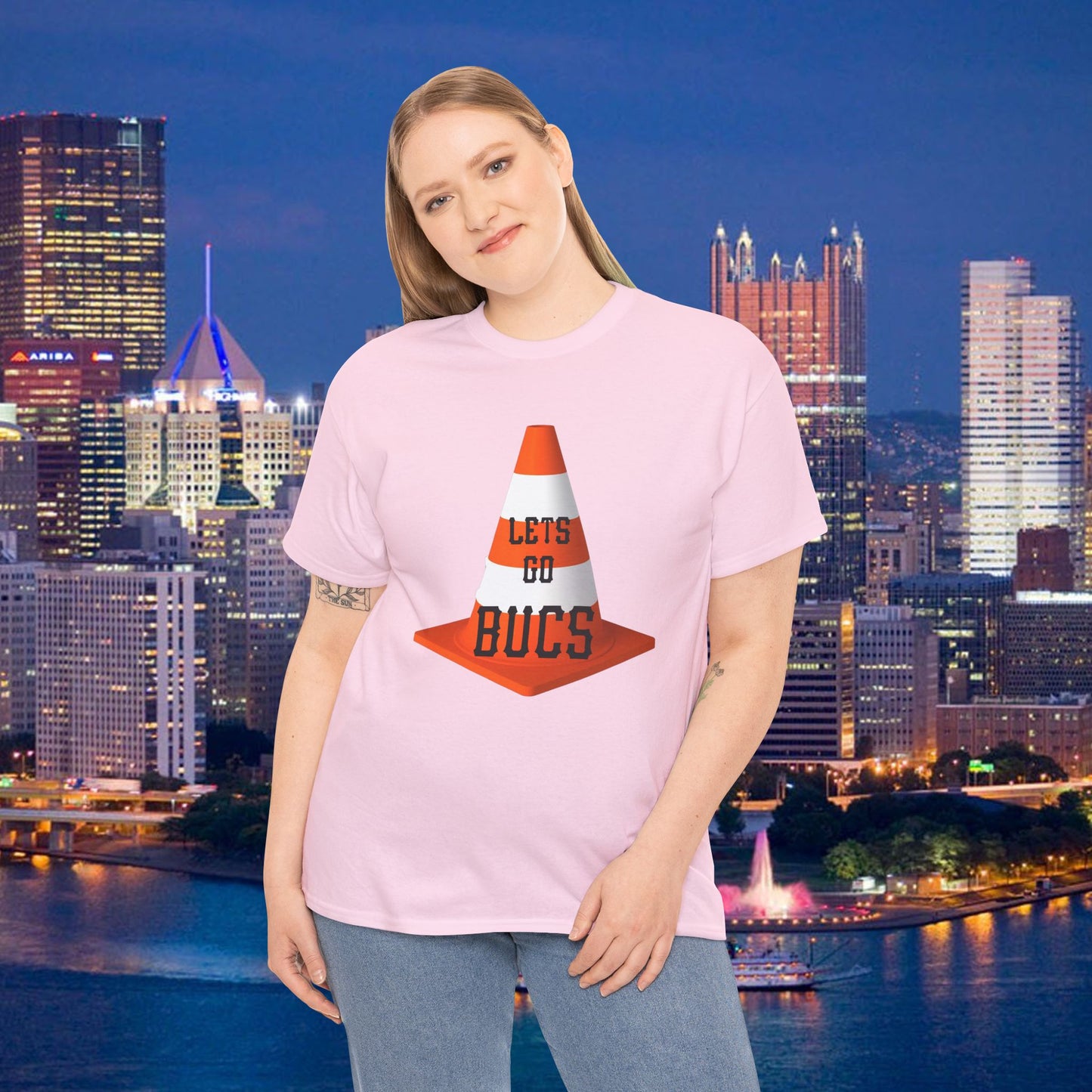 Lets Go Bucs Traffic Cone Shirt, Pittsburgh Pirates Fan Tee, Lucky Cone Baseball Shirt, Pittsburgh Baseball Graphic T Shirt