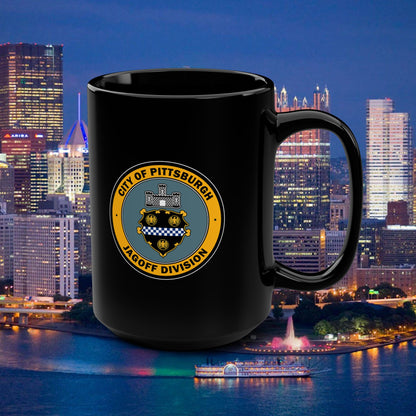Jagoff Division 15oz Coffee Mug City of Pittsburgh Emblem Coffee Cup | Funny Pittsburgh Mug | Yinzer Gift | Steel City