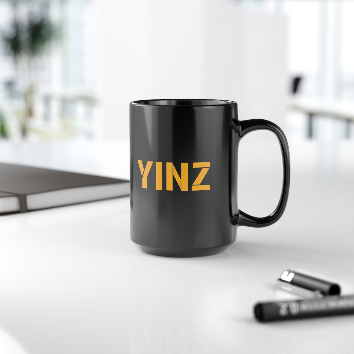 YINZ Pittsburgh Mug 15oz Black Coffee Mug | Pittsburghese Gift | Yinzer Cup | Steel City Coffee Mug | PA Pride