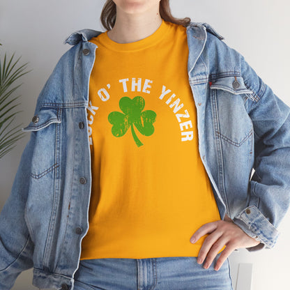 Luck O The Yinzer T-Shirt Shamrock Pittsburghese Tee | Funny St. Patricks Day Shirt | Pittsburgh Irish Gift | Yinzer Tee