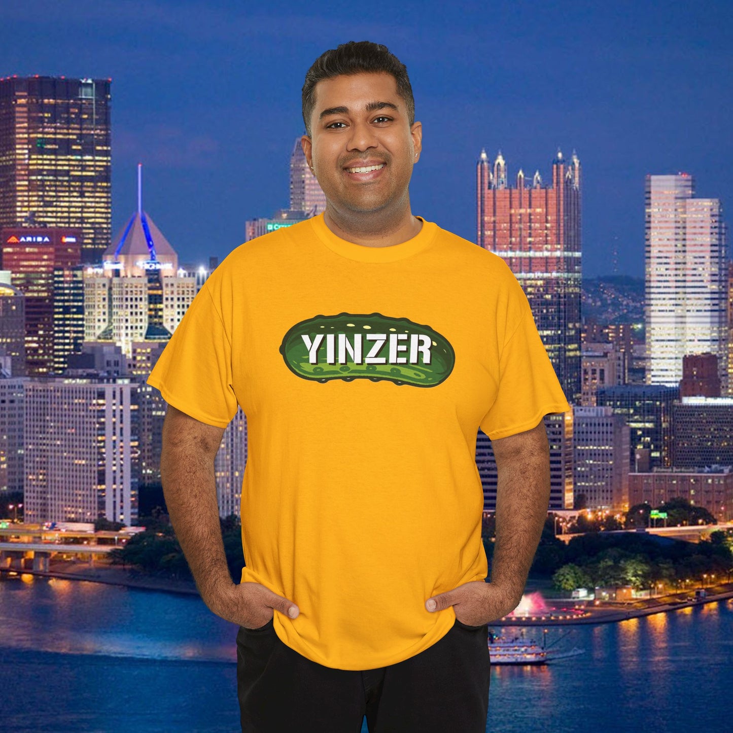 YINZER Pickle Shirt | Pittsburghese Pickle Graphic Tee | Funny PGH Pride Gift | Steel City Humor