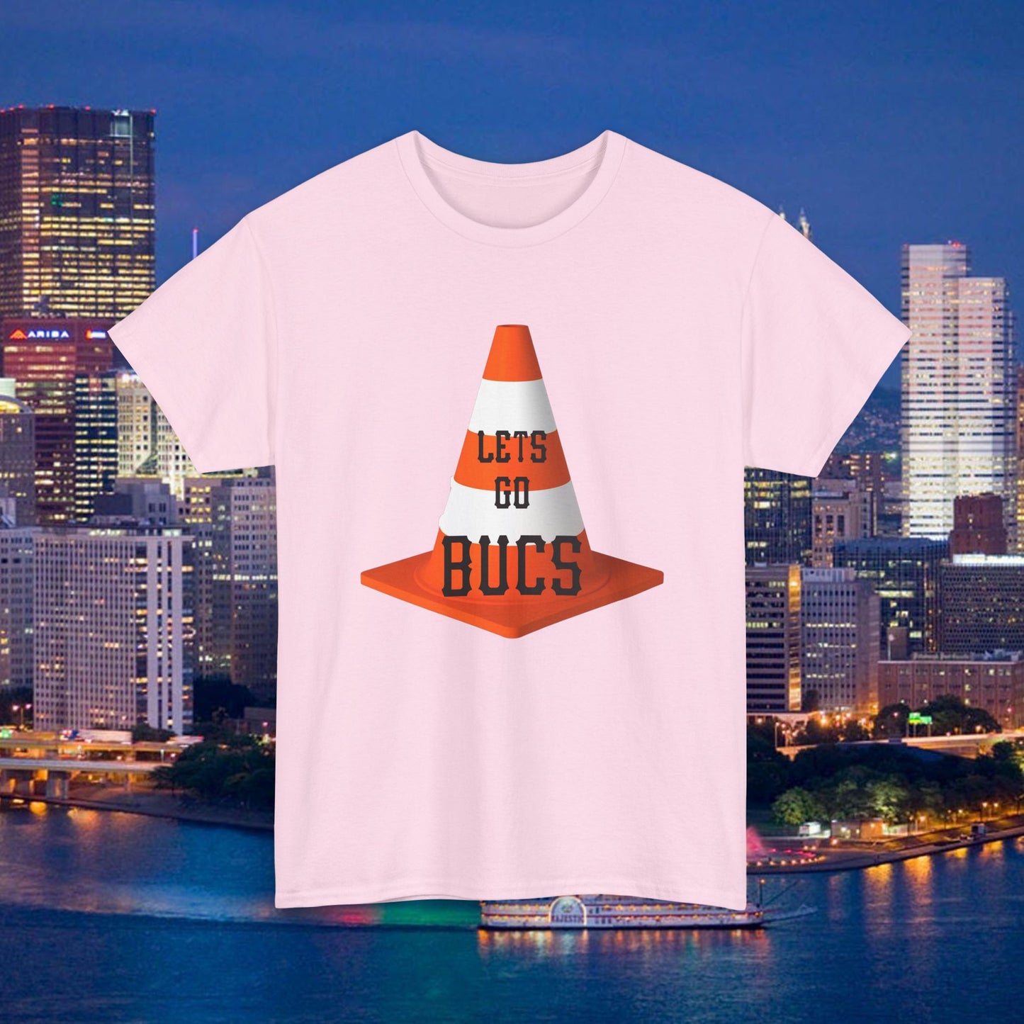 Lets Go Bucs Traffic Cone Shirt, Pittsburgh Pirates Fan Tee, Lucky Cone Baseball Shirt, Pittsburgh Baseball Graphic T Shirt