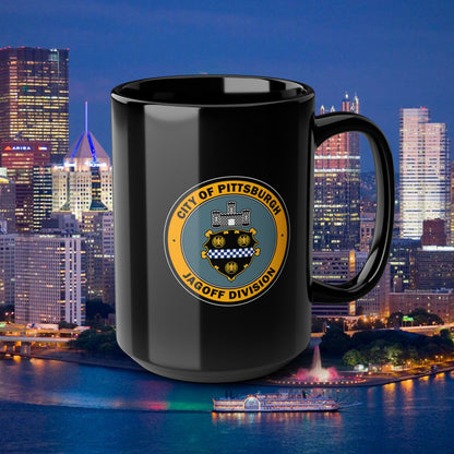 Jagoff Division 15oz Coffee Mug City of Pittsburgh Emblem Coffee Cup | Funny Pittsburgh Mug | Yinzer Gift | Steel City