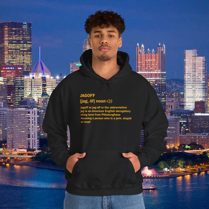 Jagoff Definition Hoodie | Pittsburghese Slang Sweatshirt | Yinzer Humor Hoodie | PGH Steel City Pullover | Funny Pittsburgh Gift