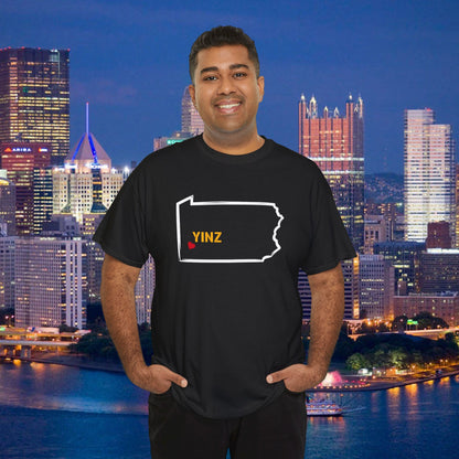 Pennsylvania Yinz Map Shirt, Yinzer Gift Tee, PA State Shirt, Steel City Shirt, Pittsburgh Pride Shirt, Pittsburgh Yinz T-Shirt,