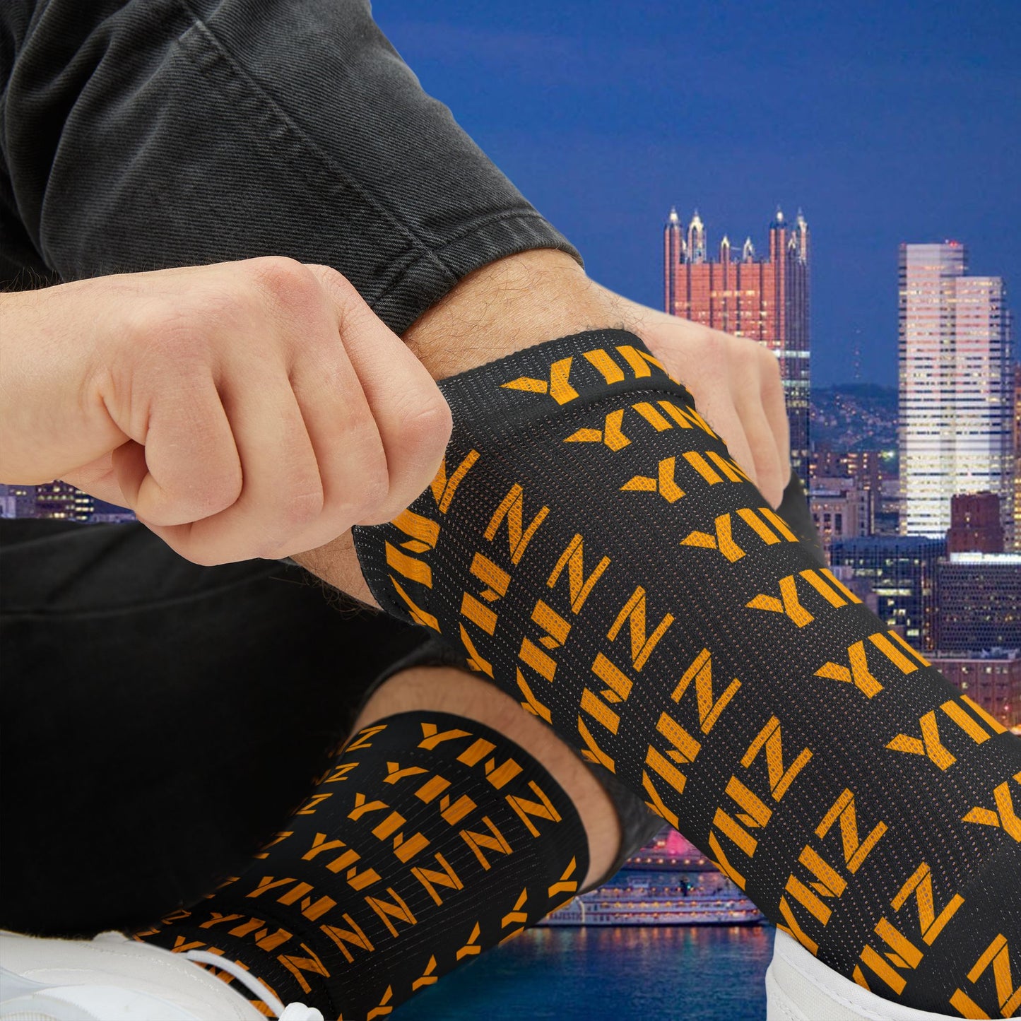 YINZ Socks Pittsburghese Socks | Yinzer Gift | Pittsburgh Socks | Funny Steel City Socks | Unisex Crew Socks