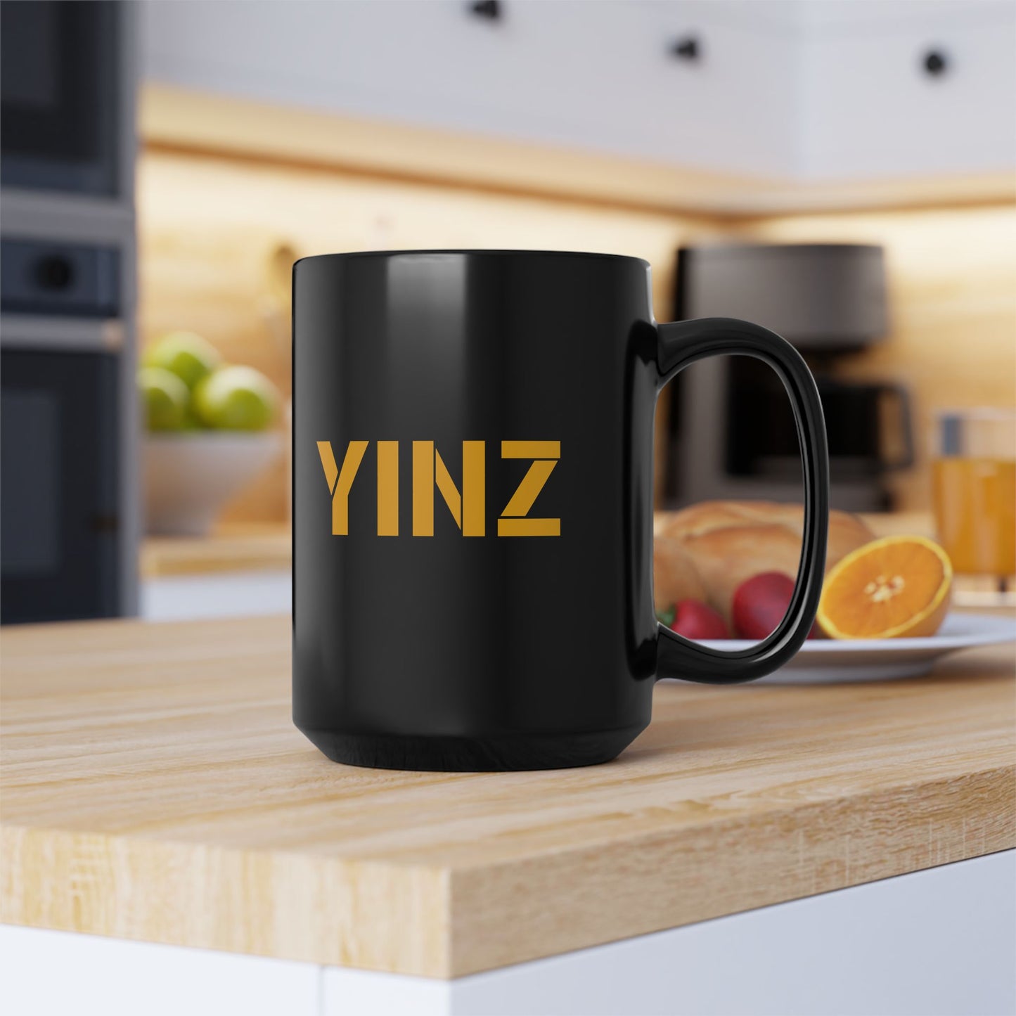 YINZ Pittsburgh Mug 15oz Black Coffee Mug | Pittsburghese Gift | Yinzer Cup | Steel City Coffee Mug | PA Pride