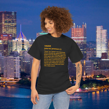 Yinzer Definition T-Shirt | Pittsburghese Slang Tee | PGH Steel City Shirt | Yinzer Pride | Funny Pittsburgh Gift