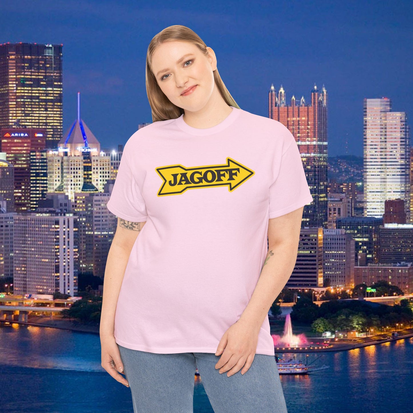Jagoff Kennywood Sign Parody T-Shirt | Pittsburghese Yinzer Shirt | Funny Pittsburgh Tee | Steel City Humor | Jagoff Gift
