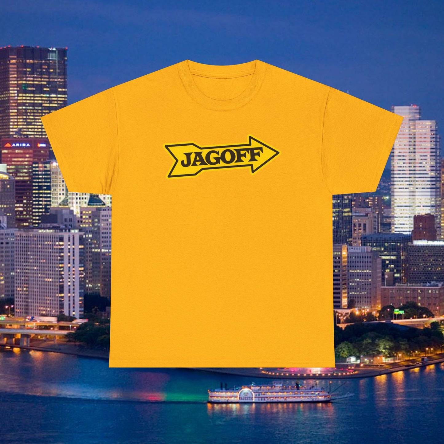 Jagoff Kennywood Sign Parody T-Shirt | Pittsburghese Yinzer Shirt | Funny Pittsburgh Tee | Steel City Humor | Jagoff Gift