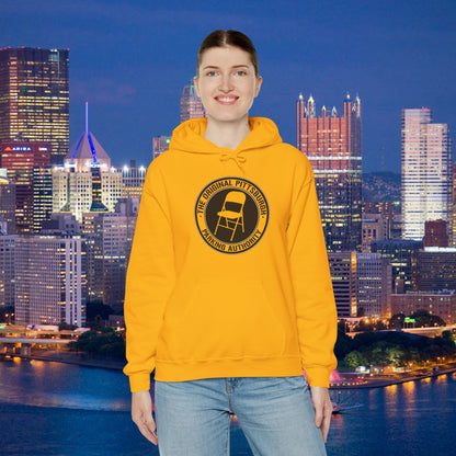 Pittsburgh Parking Chair Hoodie Original Pittsburgh Parking Authority Emblem | Funny Yinzer Pullover | Steel City Gift