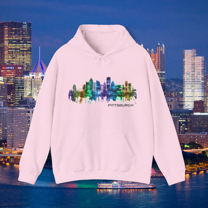 Pittsburgh Skyline Hoodie Stylized Steel City Graphic | PGH Pullover Sweatshirt | Pittsburgh Pride | Pennsylvania Gift