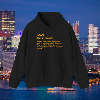 Jagoff Definition Hoodie | Pittsburghese Slang Sweatshirt | Yinzer Humor Hoodie | PGH Steel City Pullover | Funny Pittsburgh Gift