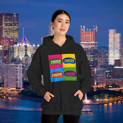 Yinzer Pickle Hoodie, Warhol Inspired Pittsburgh Hoodie, Pittsburghese Pickle Sweatshirt, Pop Art Yinzer Pullover