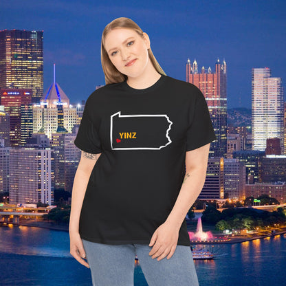 Pennsylvania Yinz Map Shirt, Yinzer Gift Tee, PA State Shirt, Steel City Shirt, Pittsburgh Pride Shirt, Pittsburgh Yinz T-Shirt,