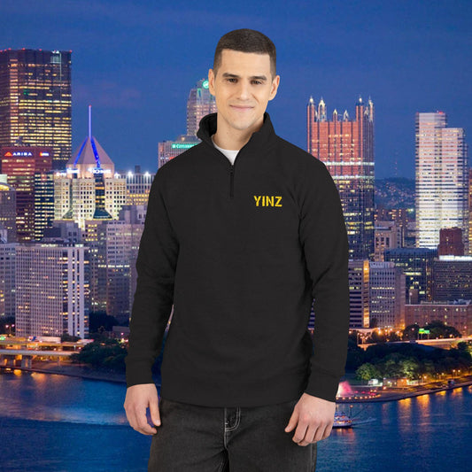 YINZ 1/4 Zip Pullover Embroidered Pittsburghese Left Chest | Pittsburgh Quarter Zip | Yinzer Gift | Steel City Top