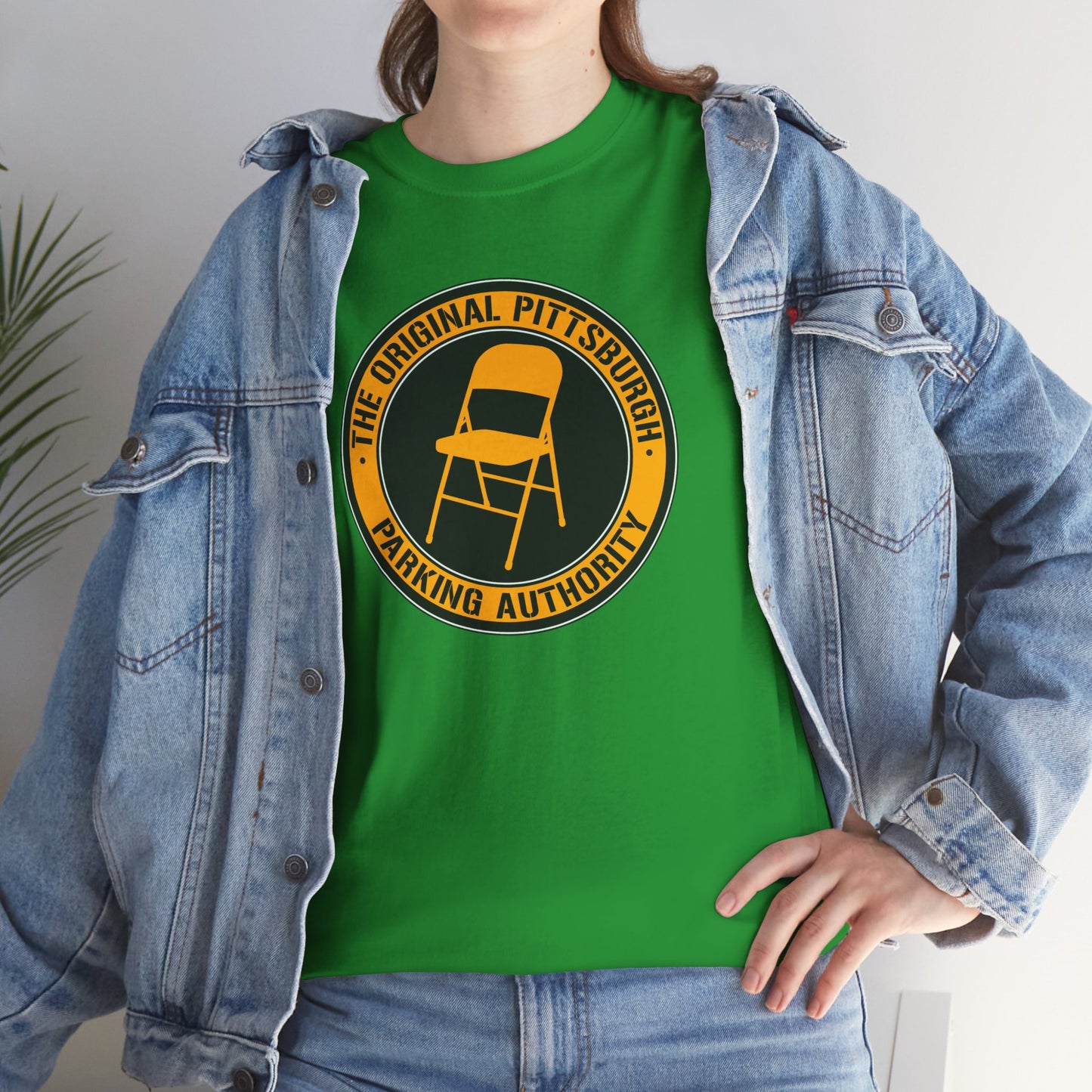 Original Pittsburgh Parking Authority T-Shirt | Folding Chair Parking Spot Saver | Pittsburgh Humor Jagoff Yinzer PGH Tee