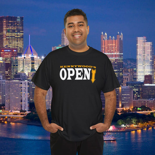 Kennywoods Open Shirt | Funny Pittsburghese Tee | Yinzer Slang Zippers Down Joke | Pittsburgh Humor